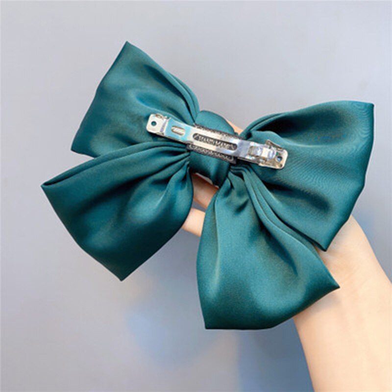 JIOFREE Ribbon Hairgrips Big Large Bow Hairpin For Women Girls Satin Trendy Ladies Hair Clip Cute Hair Accessories