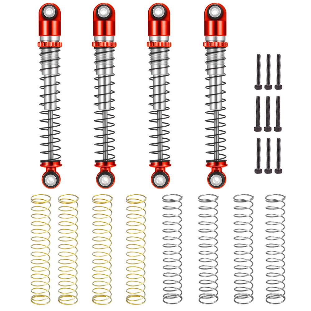 YEAHRUN 31/32/39, 5/43/48/53mm amortiguador de aleación de aluminio para Axial SCX24 1/24 RC coche camión actualización piezas Accesorios