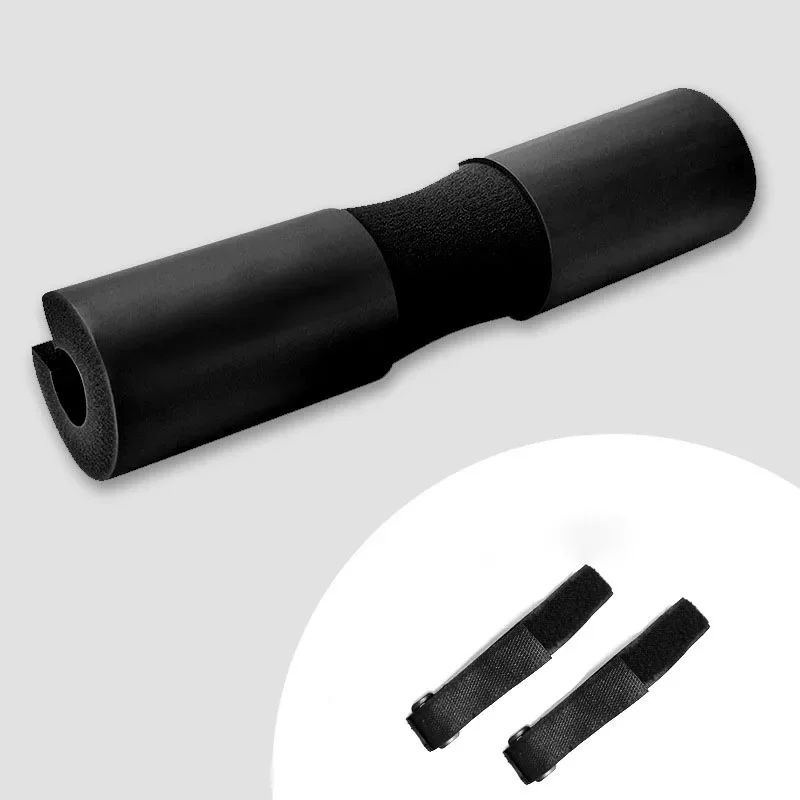 Fitness Gewichtheben Squat Schaum Nackenschutz Langhantel Hülse Sport Hantel Bar Schulter Zurück Schutz Pad Mit Riemen Für Gym: Black
