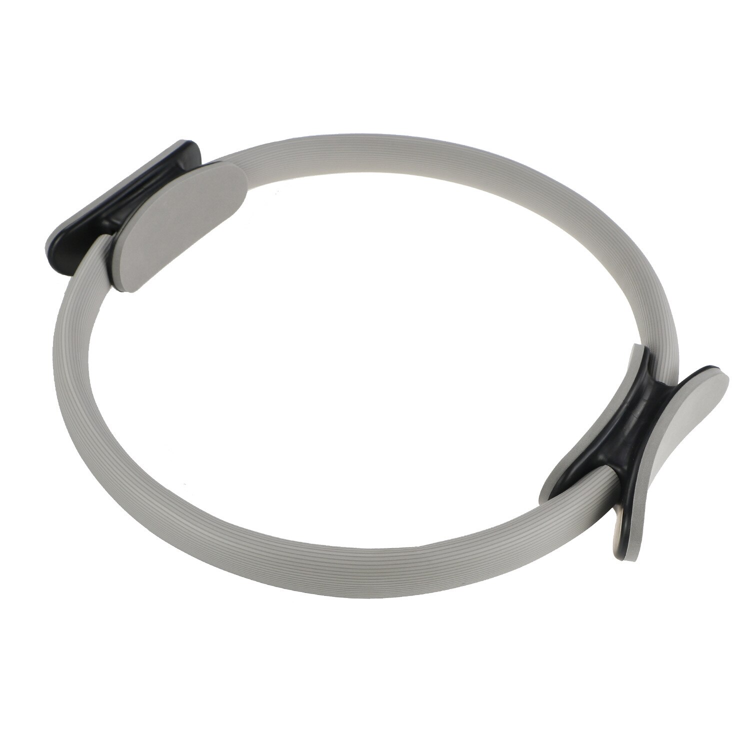 1Pcs Pilates Ring Superieure Yoga Cirkel Power Weerstand Oefening Cirkel Fitness Dual Grip Ring Voor Toning Dijen Abs Benen: Grijs