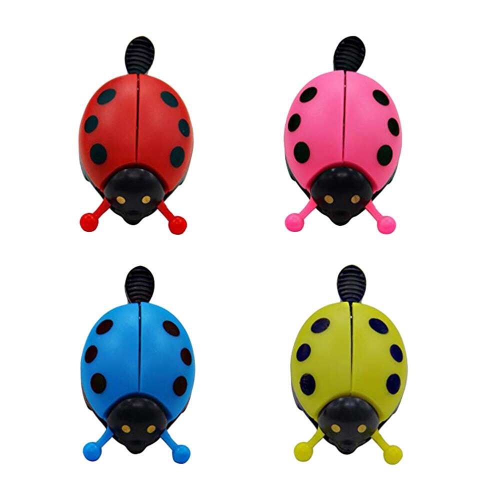 4 Stuks Schattige Prachtige Cartoon Ladybird Lady Bug Bells Bell Ring Accessoires