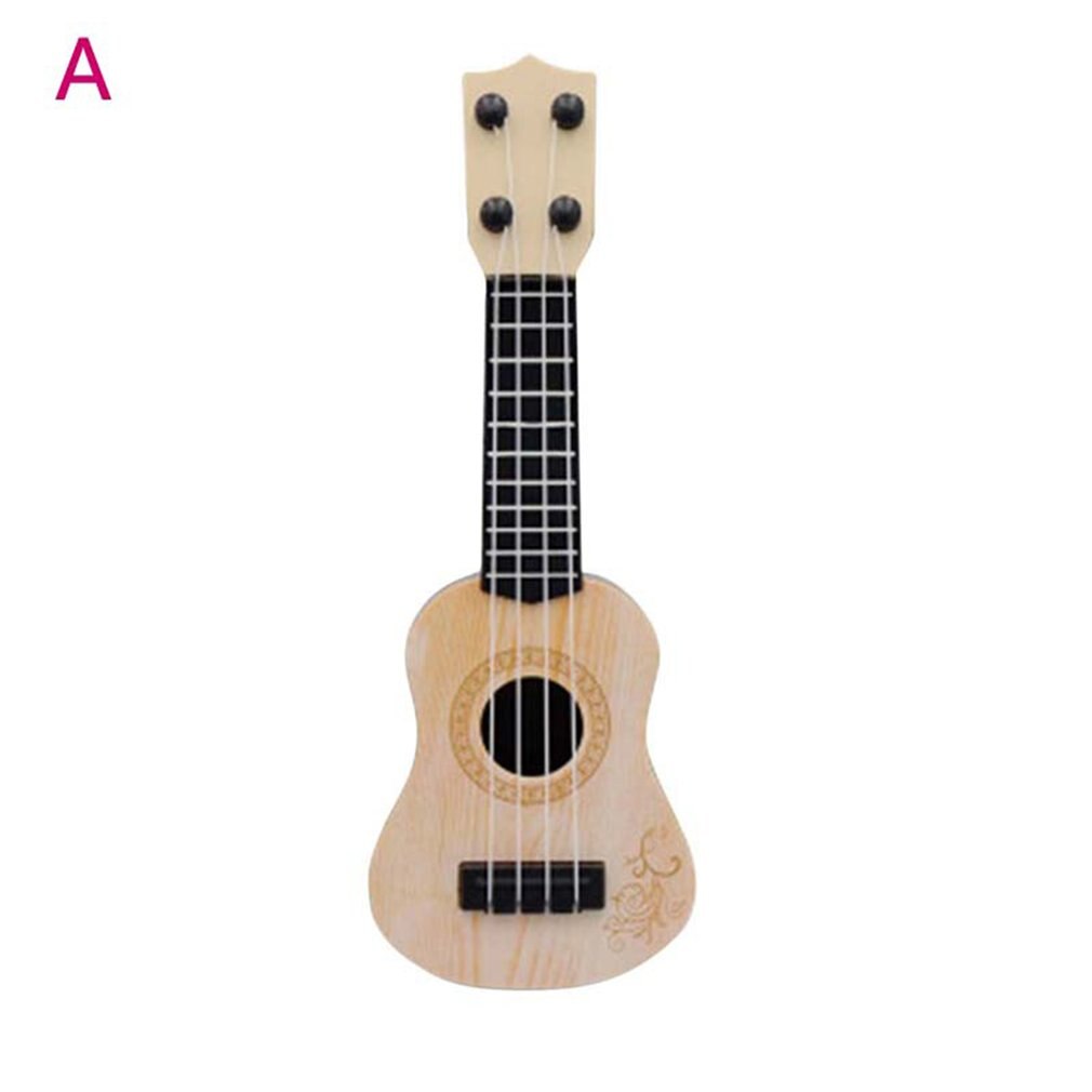 Mini Guitarra de 4 cuerdas para niños y principiantes, instrumento Musical de juguete, ukelele clásico, Educación Temprana, guitarra pequeña