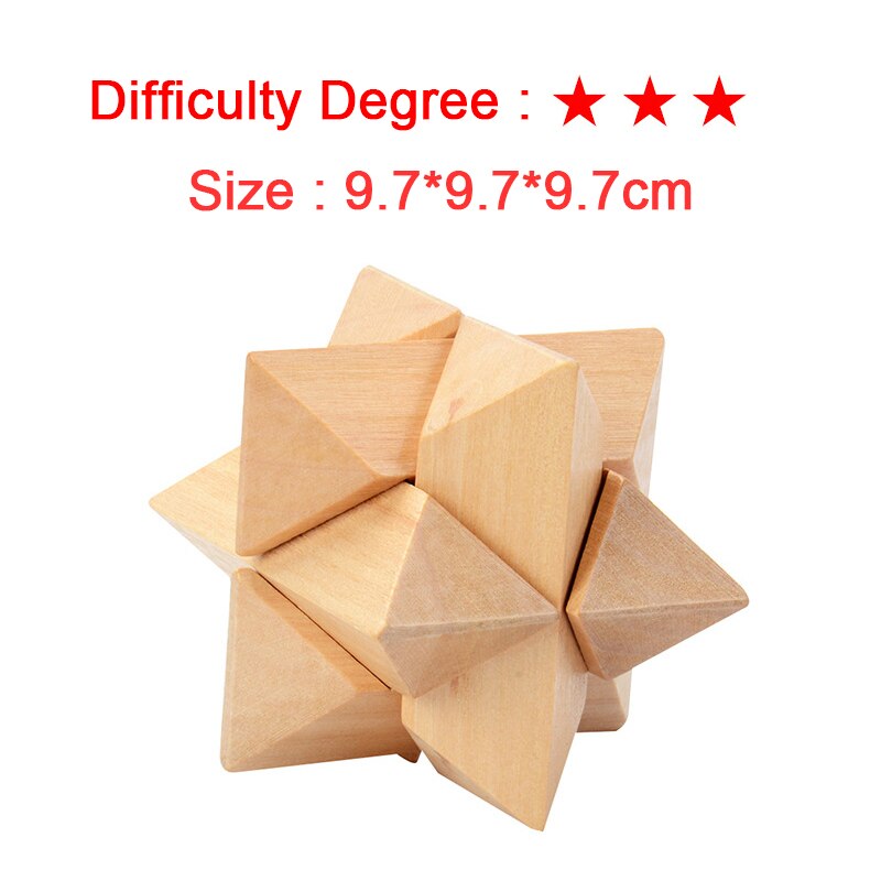 Voetbal slot kong ming slot blok lu ban slot blok 3d houten in elkaar grijpende puzzels spel hersenspel educatief speelgoed voor volwassenen kinderen: B