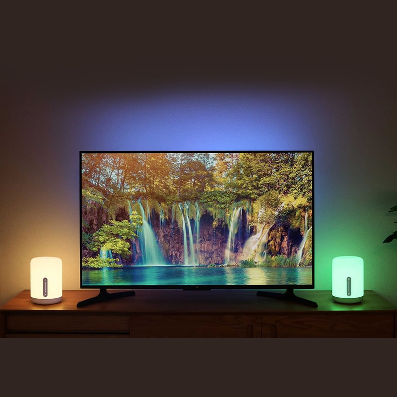 Xiaomi lampe de chevet 2 Smart Table LED lumière Mi maison APP sans fil contrôle Mijia chambre bureau veilleuse pour Apple HomeKit Siri