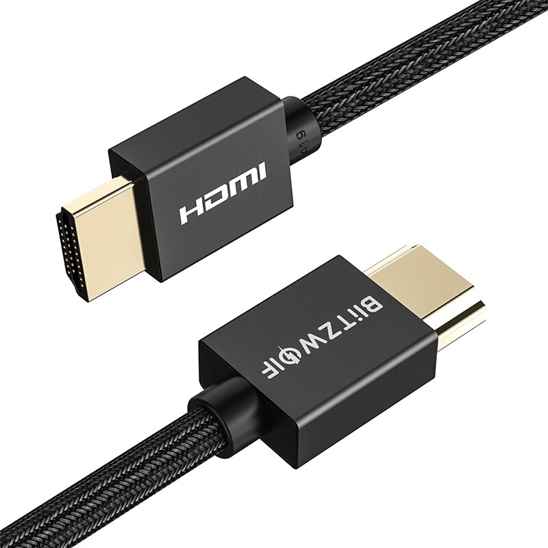 BlitzWolf High-Definition Multimedia Interface HDMI A-A Mannelijke Kabel 4K 60Hz HD 3D Staat 18Gbps Brede compatibiliteit voor PC TV