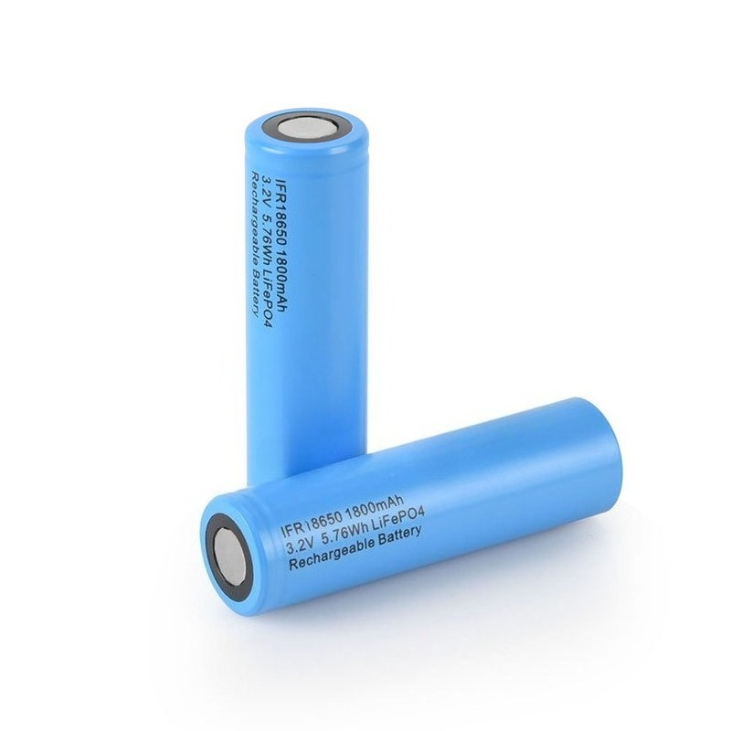 3,2V 18650 LiFePo4 Akku 1800mAh Kapazität für Starklicht-Taschenlampen, Elektrowerkzeuge, Wecker, Schreibtischlampen, Wiederaufladbare Batterien