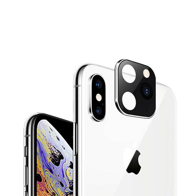 Lens Sticker for iPhone X XS MAX Camera Cover Seconds Change to iPhone11 Pro MAX: Silver