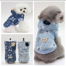 Huisdier trui, puppy stuff kleine honden warme jas puppy winter kleding print schattige kleine