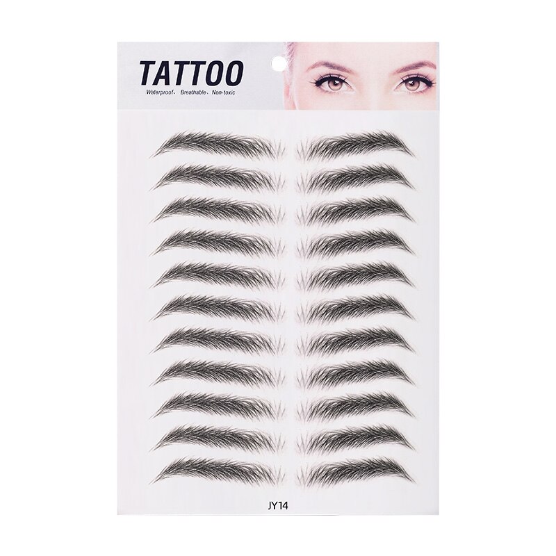 3d øjenbryn klistermærke bionisk bryn semi-permanent vandoverførsel vandtæt tatovering øjenbryn broderi øjenbryn patch makeup værktøjer: 06