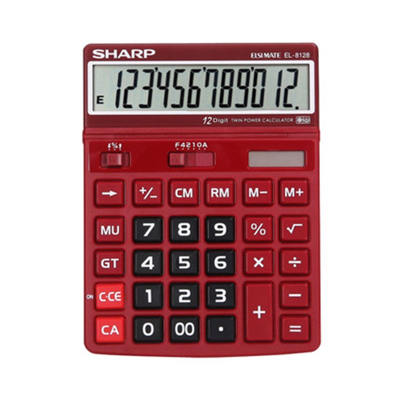 Sharp EL-8128 Financial Office Computer Large Screen Large Keyboard Adjustable Display Calculator