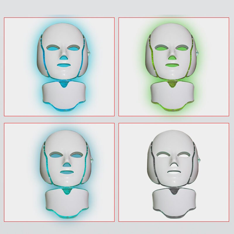 Photon Electric LED Facial Mask LED Mask Light Therapy Beauty Skin Care 7 Colors 3 Colors Women US Plug