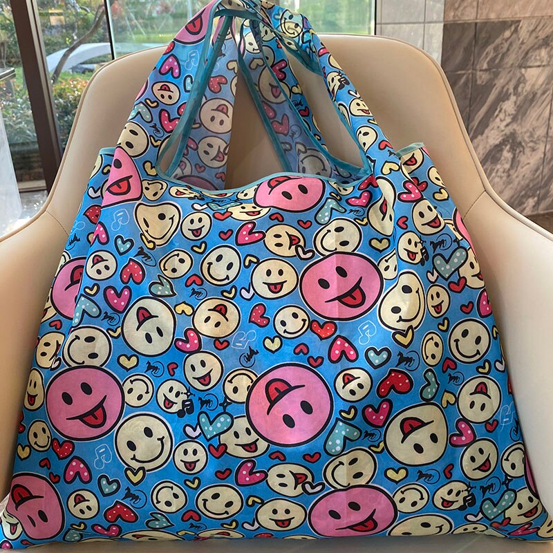 Machine Wasbaar Recyclebaar Boodschappentassen Herbruikbare Opbergzakken XL50 £ Cartoon Tassen Verdikte Nylon: 11026