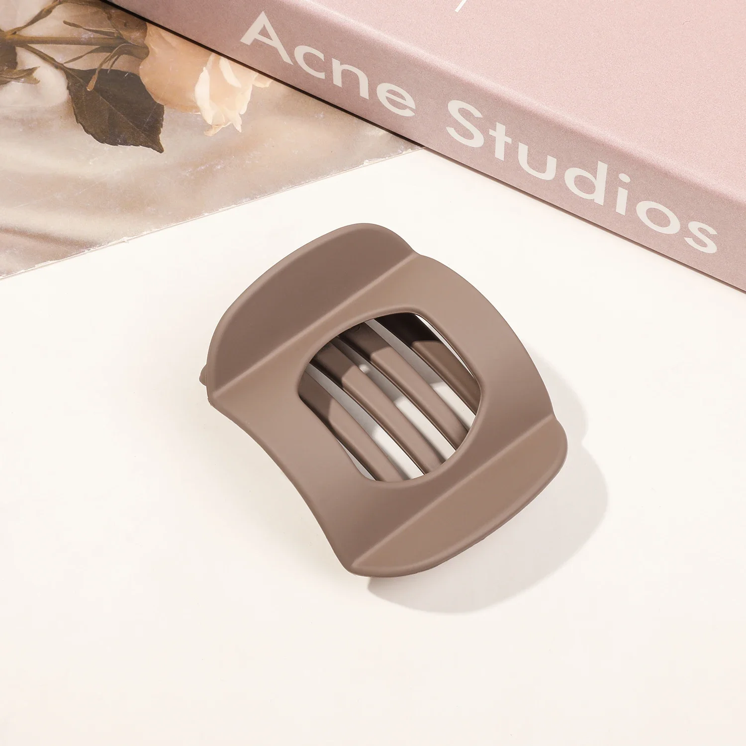 Pinzas para el pelo antideslizantes para mujer, horquillas de garra de pato en forma de arco Vintage, accesorios para el cabello de PC, grandes y pequeños, nuevos: Gris oscuro