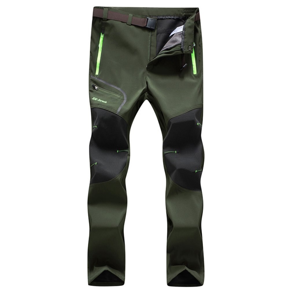 Winter Softshell Pants Warm Fleece Waterproof Trousers Outdoor Hiking Climbing Skiing Trousers Thin/Thick for Men Female