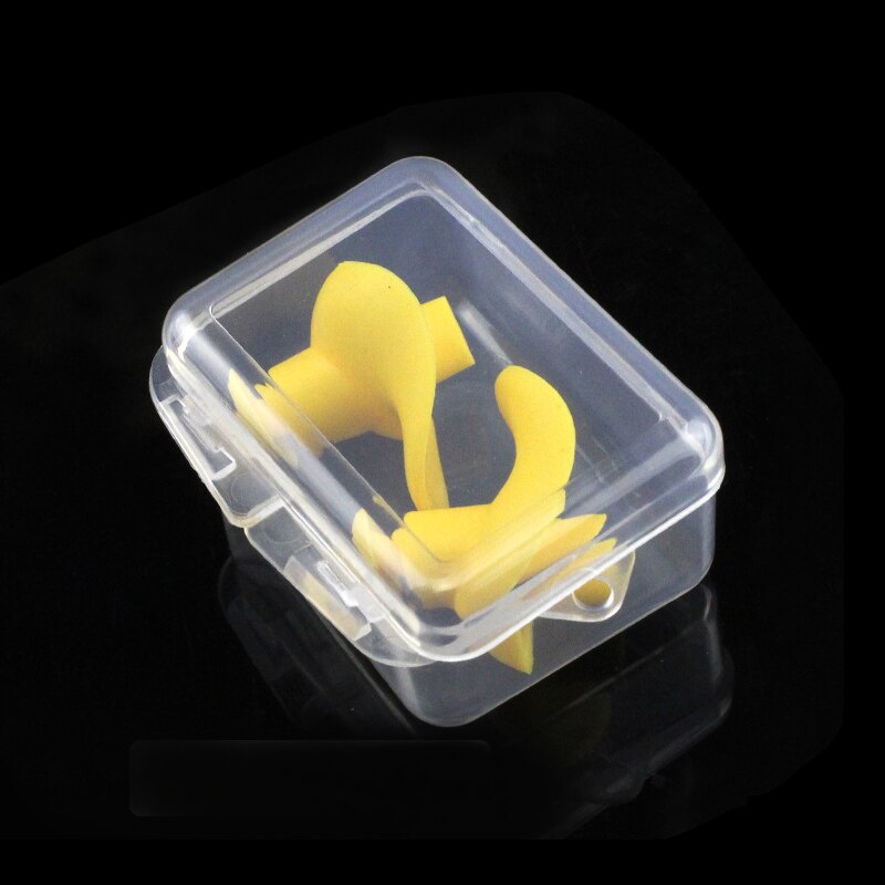 Weiche Ohrstöpsel Silikon Wasserdichte Ohrstöpsel Staub-nachweisen Ohr Umwelt Sport Stecker Tauchen Wasser Sport Schwimmen Schwimmbad Zubehör: Gelb Kasten