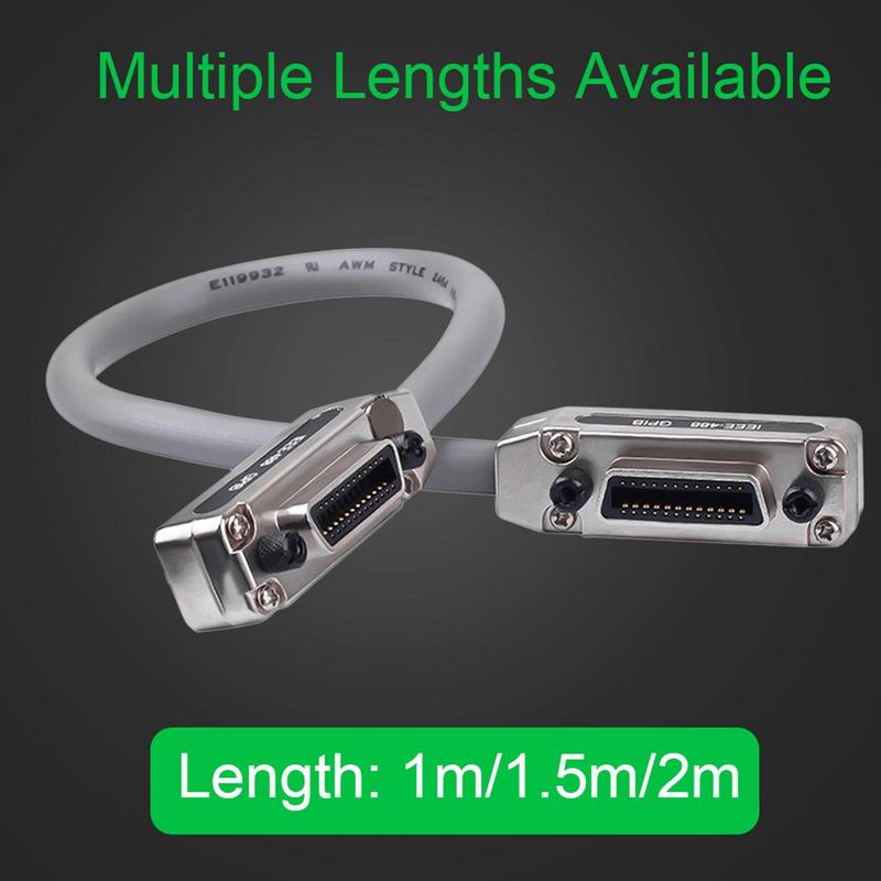 1M/1.5M/2M Ieee-488 GPIB Wire Ie488 Data Cable GBI[ Cable Head PIC Industrial Control Board Communication Cable With Metal Hood