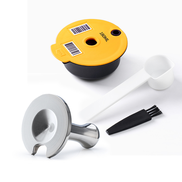 Cápsula de café reutilizable Bosch para máquina Tassimo BOSCH, taza de filtro recargable, máquina de café expreso de 60ml/180ml/200ml/220ml icafilas: Naranja