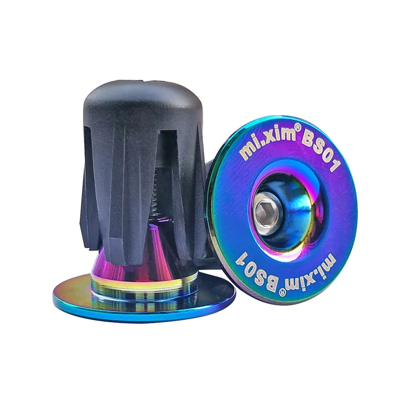 1 par de tapones de extremo de manillar de bicicleta de montaña y carretera, tapa de extremo de barra de mango de aleación de aluminio, cubierta de agarre de bicicleta BMX MTB, accesorios para bicicleta