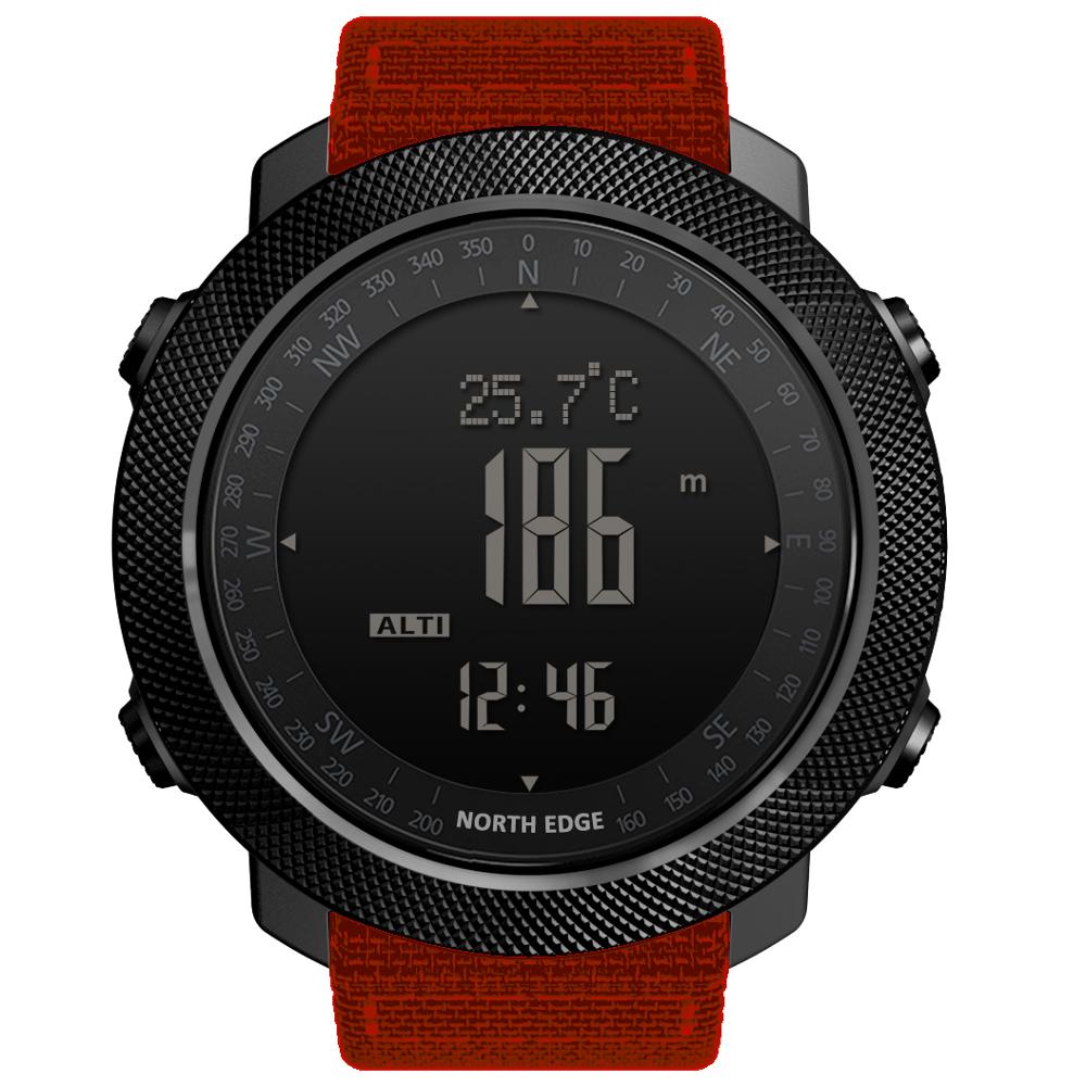 Norden Rand Smart Uhr Männer Sport Wandern Höhenmesser Tachometer Smartwatch Barometer Kompass Fitness Tracker Digitale Wearable: Orange