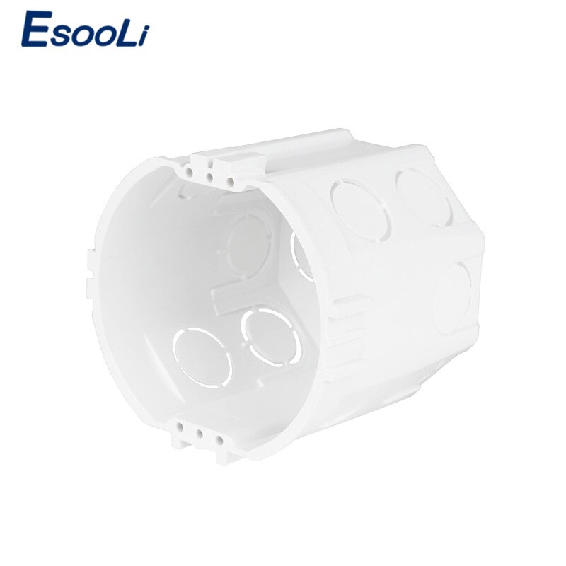 Esooli Polygonal EU European Standard Cassette Universal Wall Mounting Box for Wall Switch and Socket Back Box