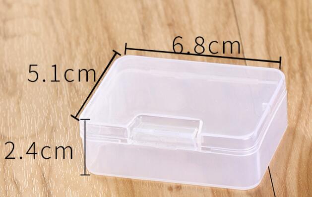 Multifunctional Storage Box Transparent Rectangular Plastic Lock Buckle Empty Pencil Organizer Stationary Pen Box: X-Small