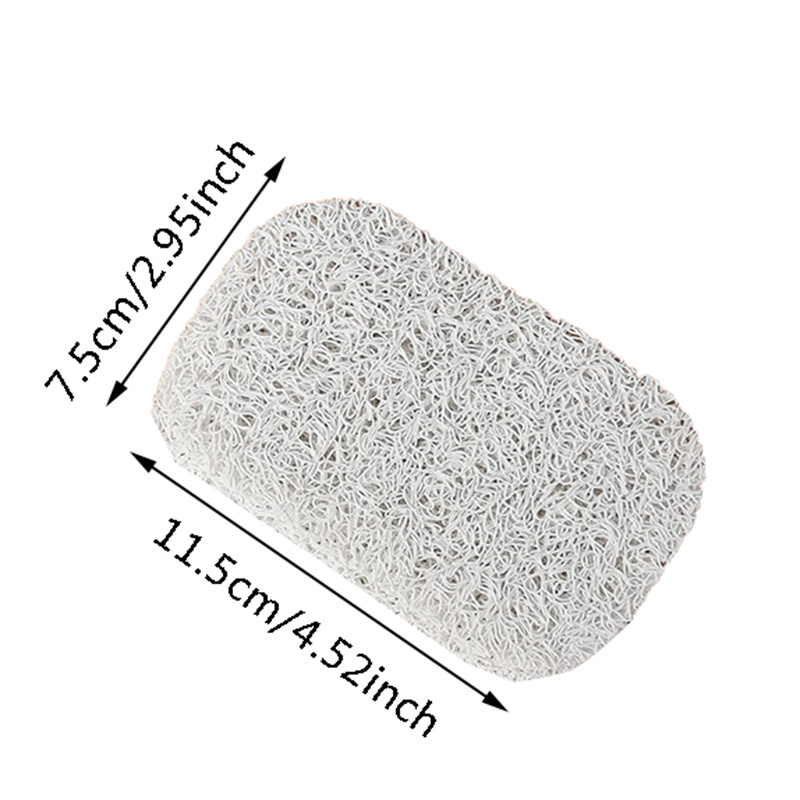 4 Stück Seife Sparer Abfluss Aufzug Pad Selbstentleerender Seifenstangenhalter Rutschfester Seifenschalen-Tablett für Dusche und Schlecht, Reinigungsschwammhalter