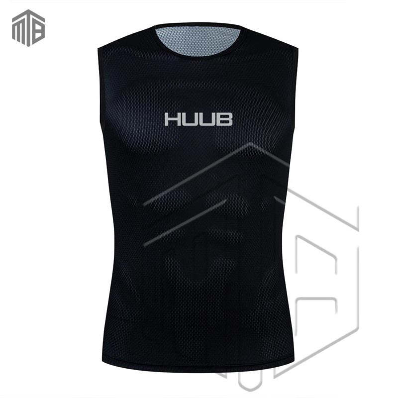 HUUB – maillots de cyclisme à séchage rapide, couches de Base, gilets de vélo réfléchissants pour hommes, vêtements de vélo, gilet serré, gilet à haute élasticité: S / Rouge