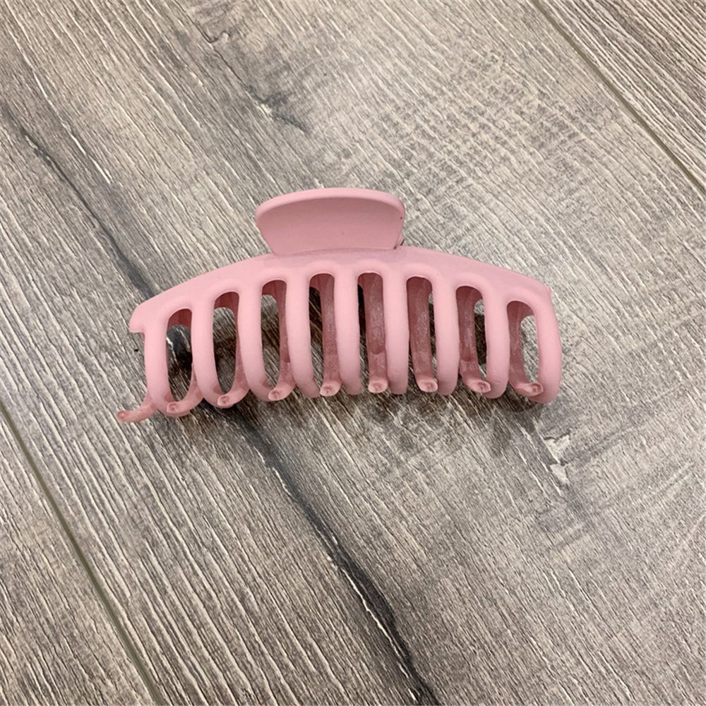 7 Kleuren Bad Acryl Haar Klauw Voor Vrouwen Grote Maat Stoere Zwarte Clip Klemmen Krab Haarspelden Baret Haar Accessoires Voor zomer: pink