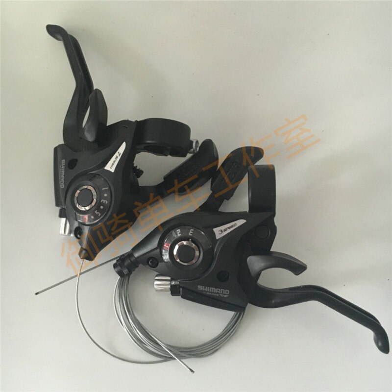 Shimano Fiets Shifters ST-EF51-7 EF51 Mountainbike Shifter Set Fietsen Hevels Shift Hevels 21 24 Snelheden Zwart