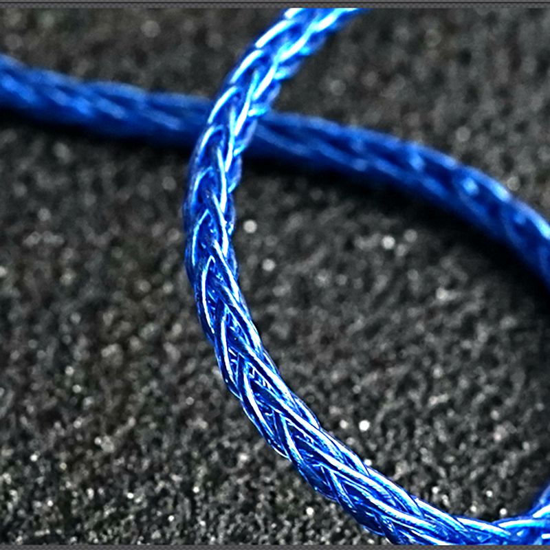 XINHS F17 8-core sky blue silver plated headphone upgrade cable: XS / BROWN