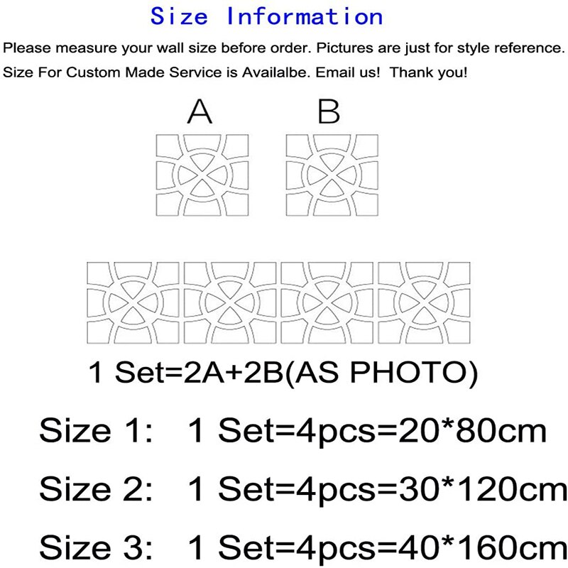 48pcs square combination wall stickers 3D stickers wall decoration retro home decoration mirror stickers DIY modern living room