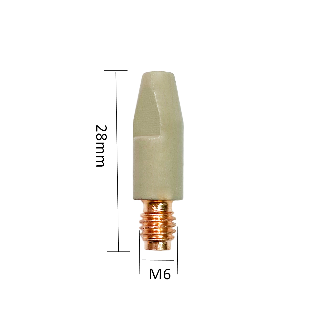 2/5 stk. mig 24kd svejsekontaktdyser, belægningsbeskyttelse, 28mm m6 gasdysedyser, 0.8/1.0/1.2mm mig svejsebrænder, svejseværktøj