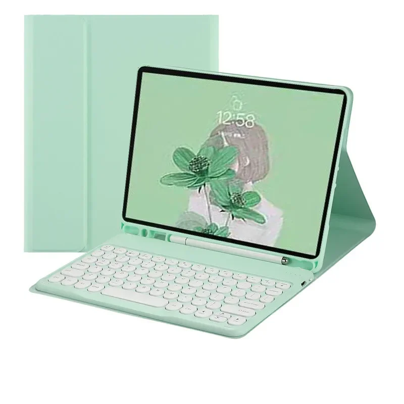 Custodia con tastiera magnetica per iPad 11a generazione Custodia con tastiera 2025 per iPad 11a generazione Custodia per tavoletta A16 da 11 pollici Teclado: verde