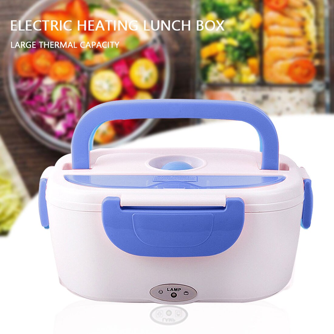 Elektryczne podgrzewane przenośne pudełko na Lunch 110/220V samochód i dom pojemnik Bento ogrzewanie pojemnik na jedzenie 4 klamry 1.5L podgrzewacz do potraw ue/US wtyczka