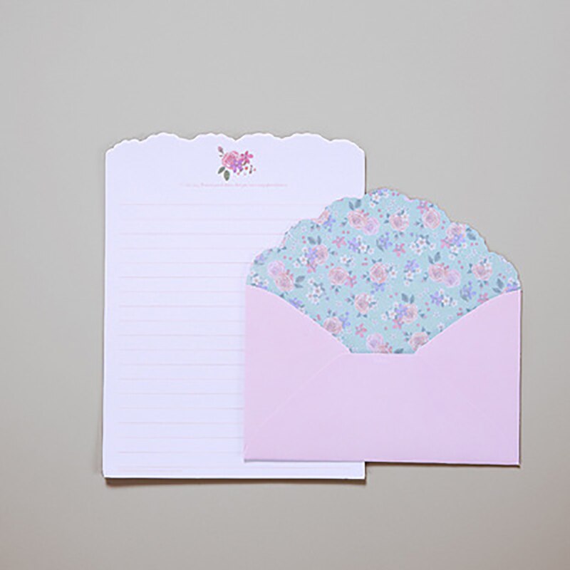 Cute Kawaii Lovely Special Writing Stationery Paper with 12 Envelope - 24 Letter paper: D