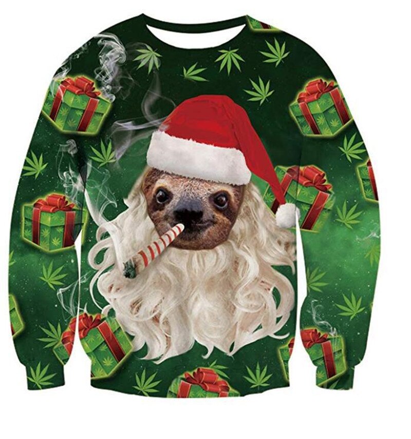 Pull de noël pour hommes et femmes avec impression 3D humoristique chien, moche, pull-over, vêtements de fête de noël, automne, hiver