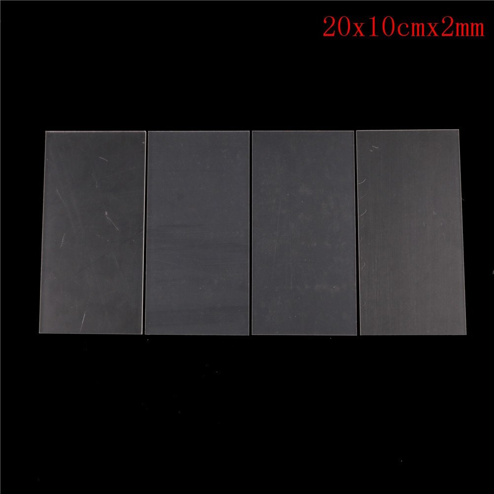 1 stk 2-5mm tykkelse klar akryl perspex ark skåret plast gennemsigtigt bord perspex panel: A5