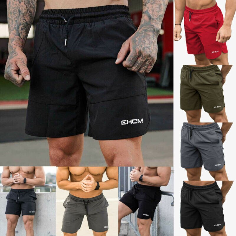 Pantalones holgados de entrenamiento para hombre, Pantalón de deporte corto informal con cintura elástica, harén