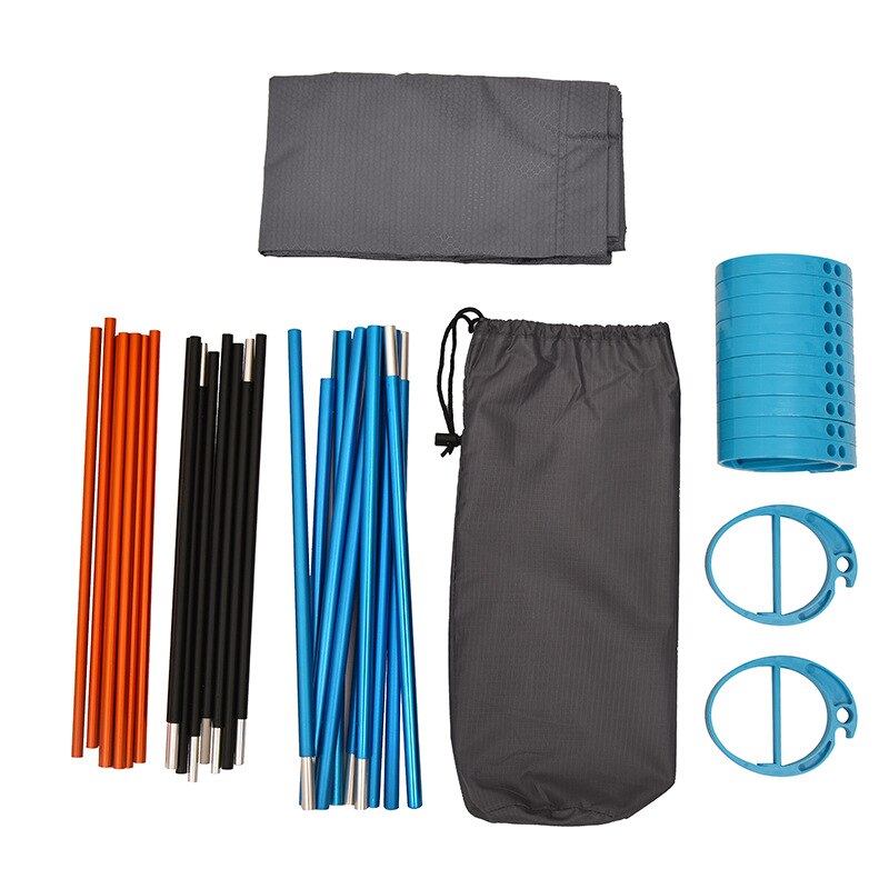 Outdoor Camping Bed Aluminum Alloy Ultra-light Single Person Foldable Sleeping Pad Climbing Rest Bed Portable Folding Bed