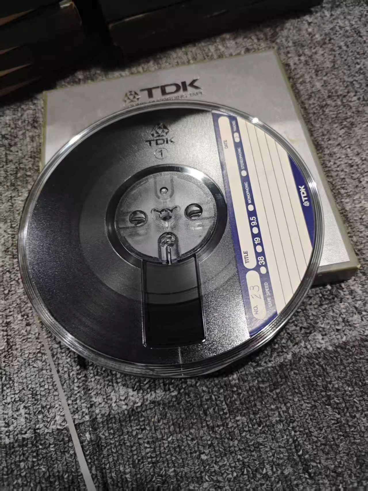 TDK 7 Inch Reel to Reel Tape 550m 1/4" Open Reel Recording Tape Plastic Reel Vintage Used HiFi Audio Tape