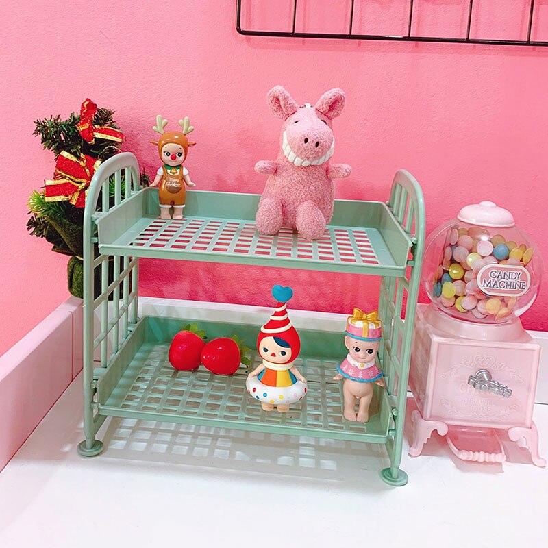 Coloffice couleur bonbon support de papeterie serre-livres support de rangement Simple maison support de bureau fille coeur bureau fournitures scolaires 1PC: green