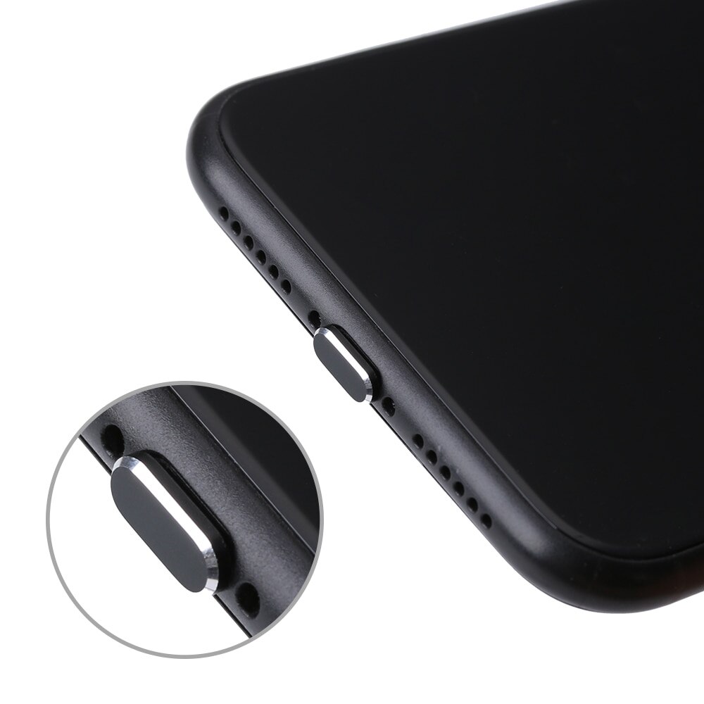 1Pc Kleurrijke Metal Anti Dust Dock Charger Plug Stopper Cap Cover Voor Iphone X Xr Max 8 7 6S Plus Mobiele Telefoon Accessoires