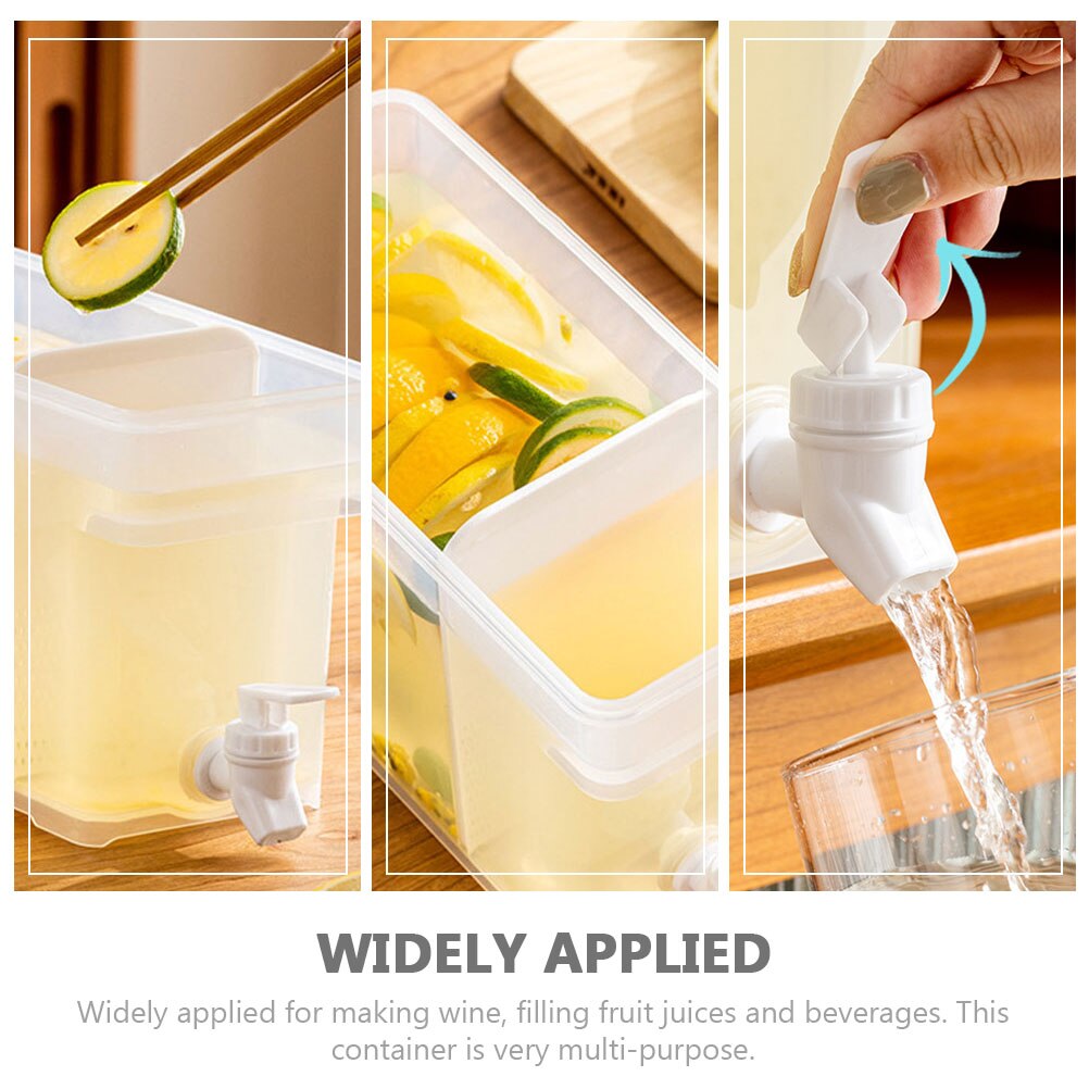 Drinks Dispenser Barrels Juices Container Brewing Drinks Bucket 3.5L