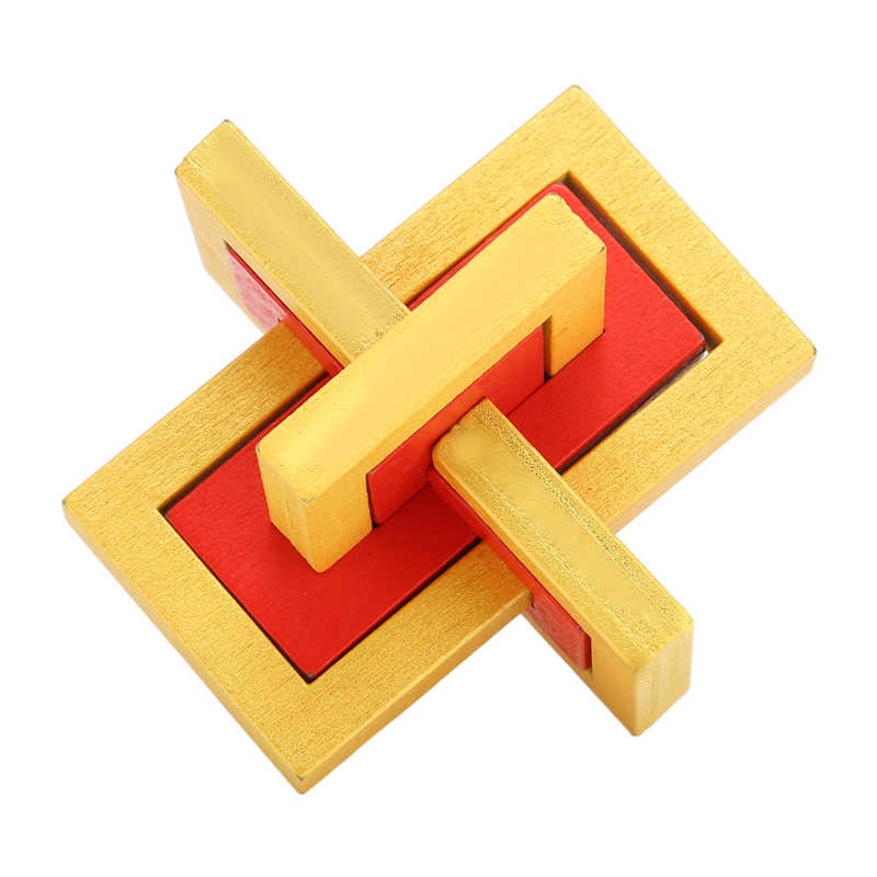 Unlock Interlock Puzzle Puzzle Unlock Toy Wooden for Home Travel
