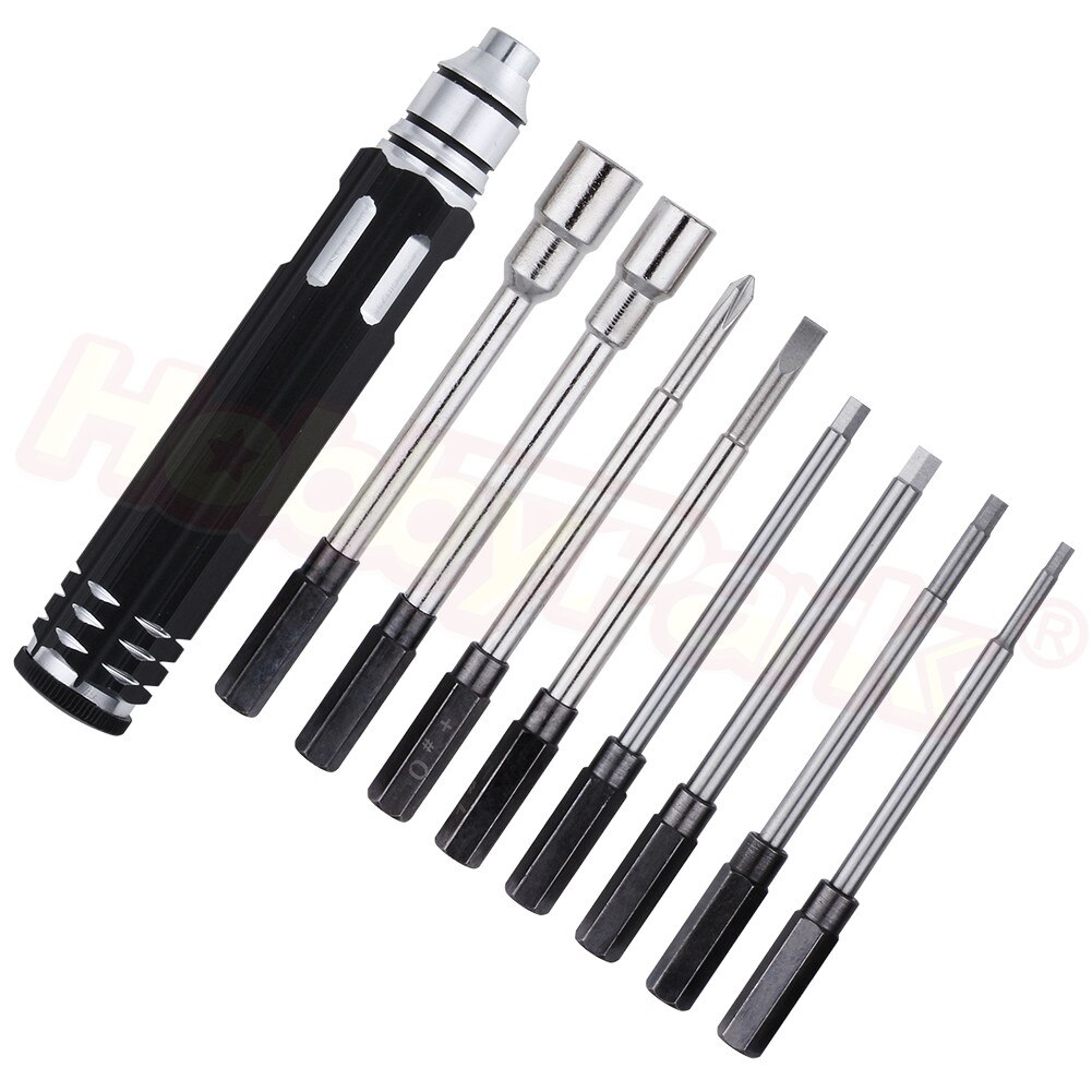 RC Hobby Hardware Repair Tools 8 in 1 Hex Screwdrivers Hex Screw driver Kit Set Mini For Helicopter Plane Car Pocket
