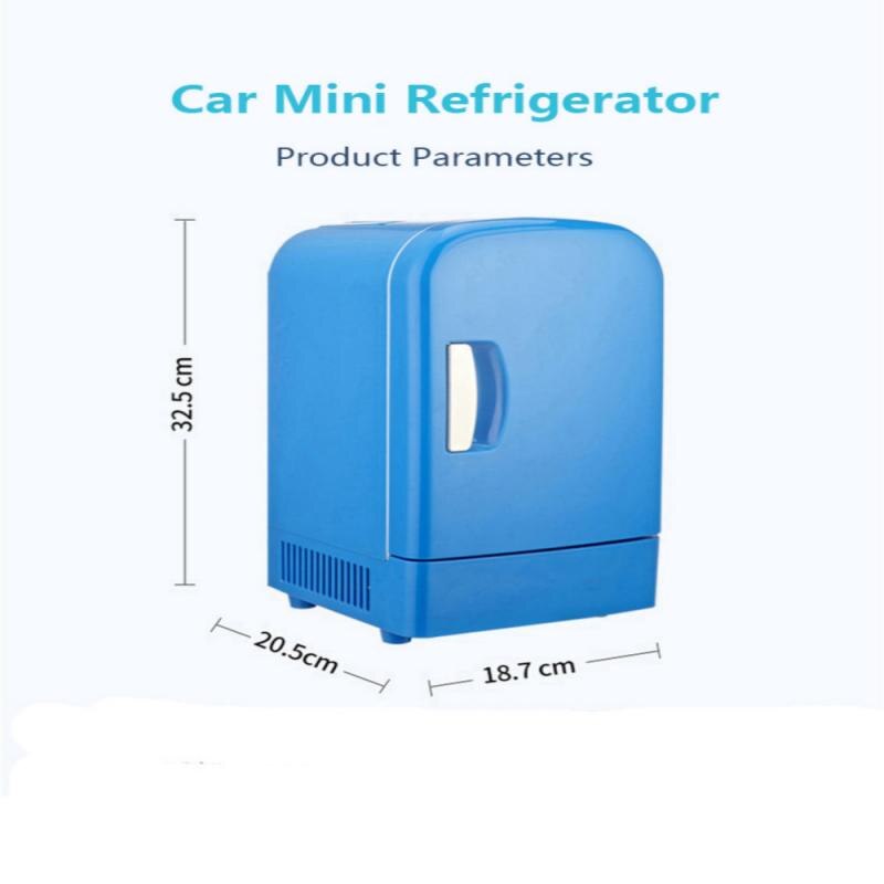 Mini 12V Car Camping Small Refrigerator Mini Fridge Cooler & Warmer Enough Capacity 4L Food Fruit Storage Freezer Cooling Box