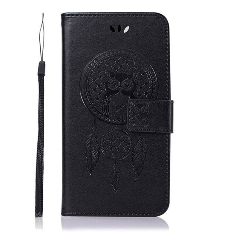 Voor xiaomi redmi note 5a hoesje portemonnee pu leren hoesje voor xiaomi redmi note 5a note 5a mdg 6 mde 6 mdt 6 hoesje flip telefoontasje: Zwart