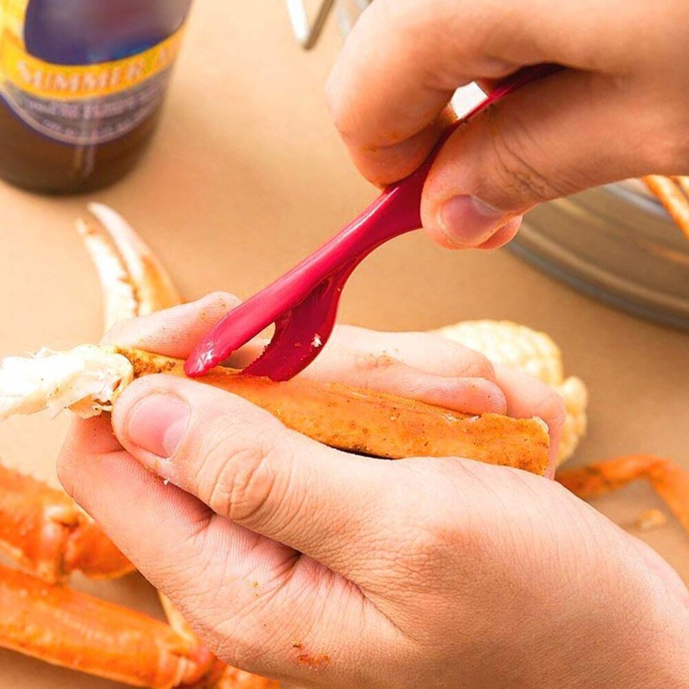 12 sztuk z tworzywa sztucznego metalu kraba widelec robić mięsa zacisk igły krakersy otwieracz noga Sheller krab jedzenie narzędzia zestaw kuchnia narzędzia robić owoców morza