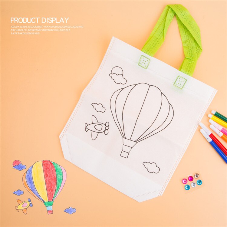 1pcs Children's Painting Drawing Art Artist Set Kit For kids Educational Toys Diy Handcrafted Personality Animal Graffiti Toys: hot air balloon