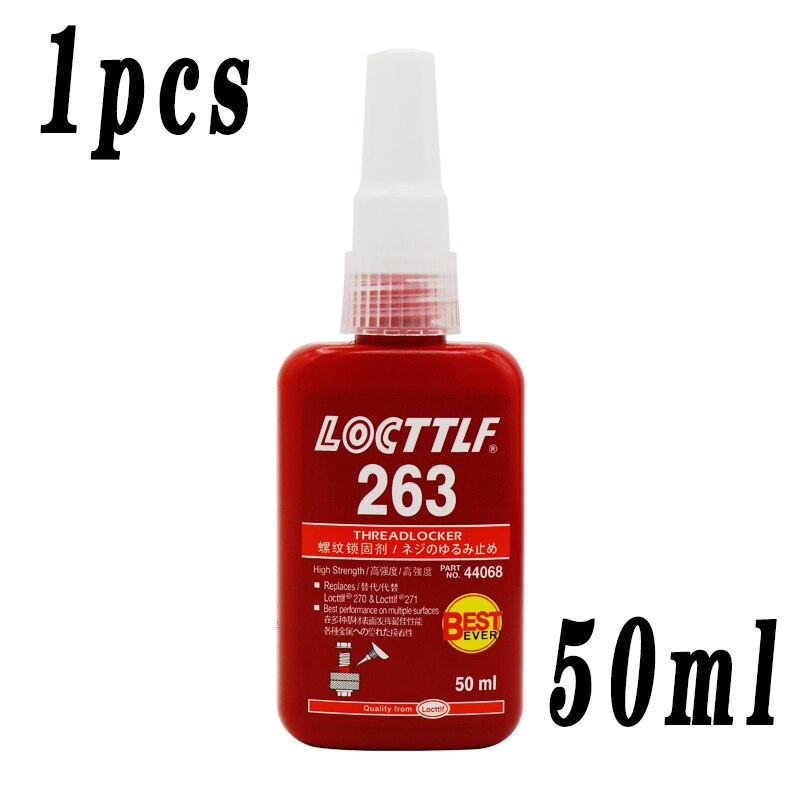 Thread Locking Glue Locttlf 243 Screw Glue Tightening Screws Prevent Loosening Rusting Caulking Temperature Resistance Anaerobic: 263 50ml